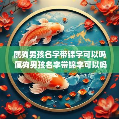 属狗男孩名字带锦字可以吗 属狗男孩名字带锦字可以吗怎么取