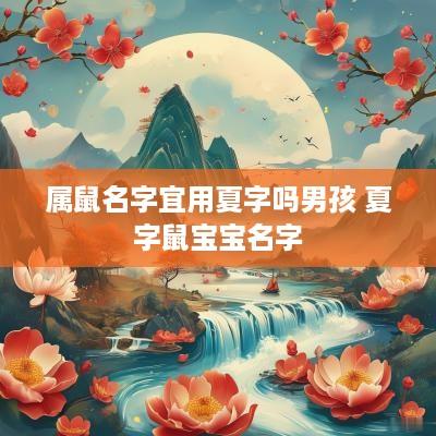 属鼠名字宜用夏字吗男孩 夏字鼠宝宝名字