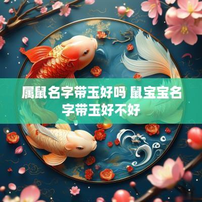 属鼠名字带玉好吗 鼠宝宝名字带玉好不好