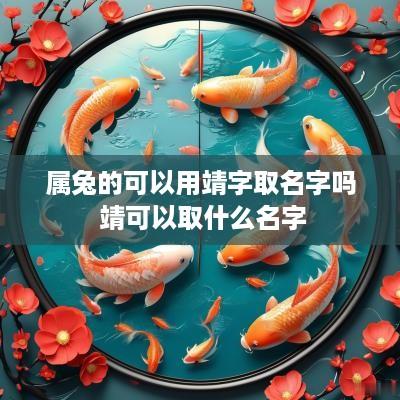 属兔的可以用靖字取名字吗 靖可以取什么名字