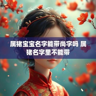 属猪宝宝名字能带尚字吗 属猪名字里不能带
