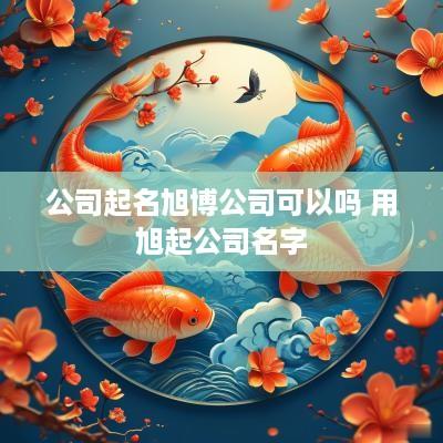 公司起名旭博公司可以吗 用旭起公司名字