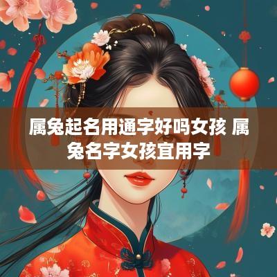 属兔起名用通字好吗女孩 属兔名字女孩宜用字