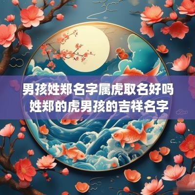 男孩姓郑名字属虎取名好吗 姓郑的虎男孩的吉祥名字