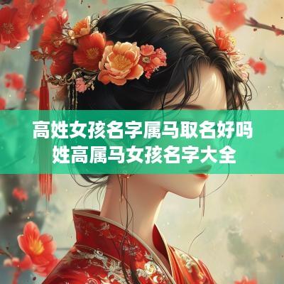 高姓女孩名字属马取名好吗 姓高属马女孩名字大全