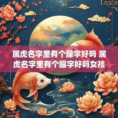 属虎名字里有个朦字好吗 属虎名字里有个朦字好吗女孩