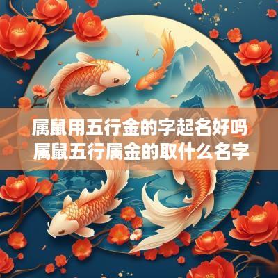属鼠用五行金的字起名好吗 属鼠五行属金的取什么名字