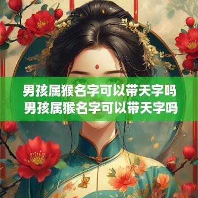 男孩属猴名字可以带天字吗 男孩属猴名字可以带天字吗好吗