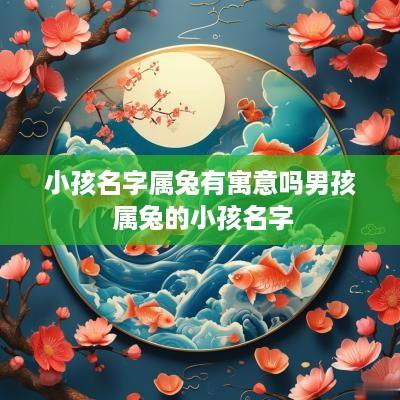 小孩名字属兔有寓意吗男孩 属兔的小孩名字
