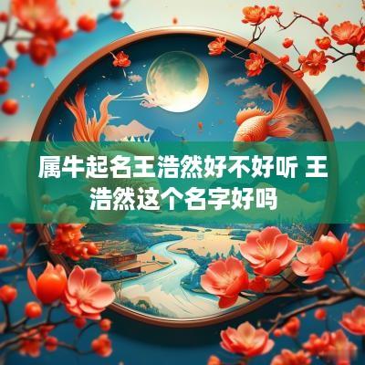 属牛起名王浩然好不好听 王浩然这个名字好吗