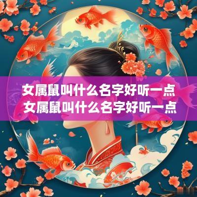 女属鼠叫什么名字好听一点 女属鼠叫什么名字好听一点的