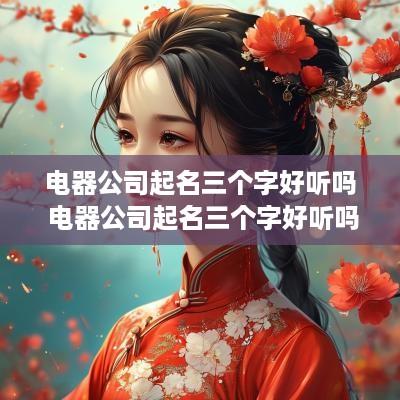 电器公司起名三个字好听吗 电器公司起名三个字好听吗女生