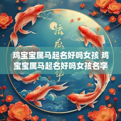 鸡宝宝属马起名好吗女孩 鸡宝宝属马起名好吗女孩名字