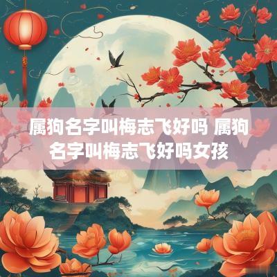 属狗名字叫梅志飞好吗 属狗名字叫梅志飞好吗女孩