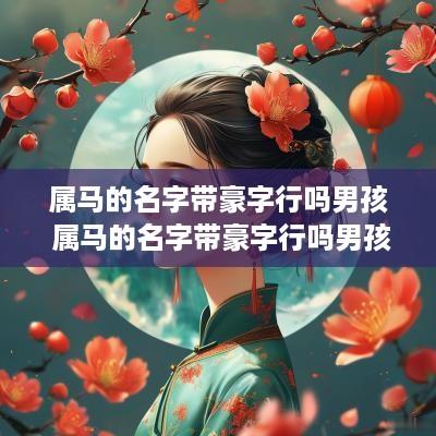 属马的名字带豪字行吗男孩 属马的名字带豪字行吗男孩子 属马的名字带豪字行吗男孩 属马的名字带豪字行吗男孩子