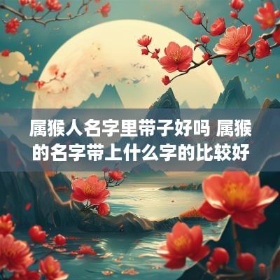 属猴人名字里带子好吗 属猴的名字带上什么字的比较好