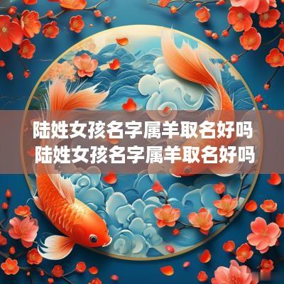 陆姓女孩名字属羊取名好吗 陆姓女孩名字属羊取名好吗