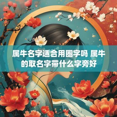 属牛名字适合用圈字吗 属牛的取名字带什么字旁好