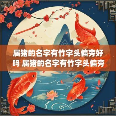属猪的名字有竹字头偏旁好吗 属猪的名字有竹字头偏旁好吗怎么读
