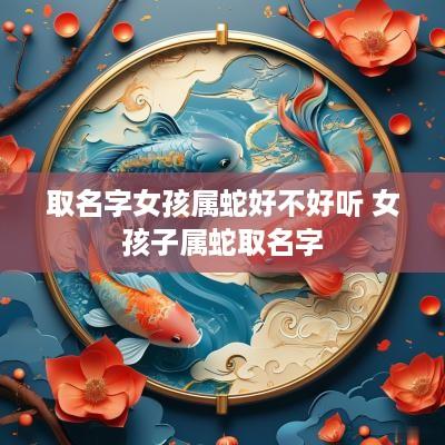 取名字女孩属蛇好不好听 女孩子属蛇取名字