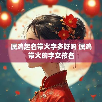 属鸡起名带火字多好吗 属鸡带火的字女孩名