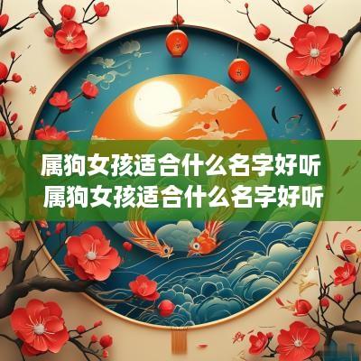 属狗女孩适合什么名字好听 属狗女孩适合什么名字好听点