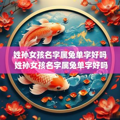 姓孙女孩名字属兔单字好吗 姓孙女孩名字属兔单字好吗怎么取