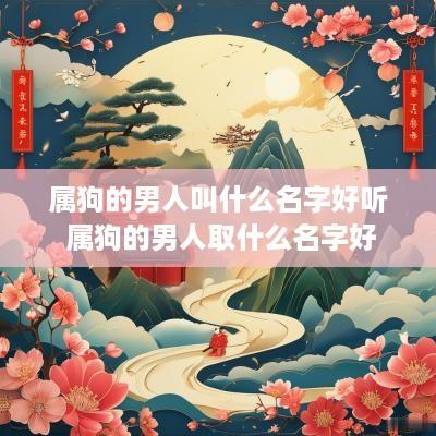 属狗的男人叫什么名字好听 属狗的男人取什么名字好