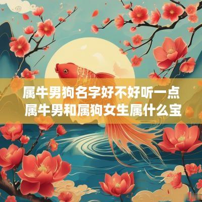 属牛男狗名字好不好听一点 属牛男和属狗女生属什么宝宝好