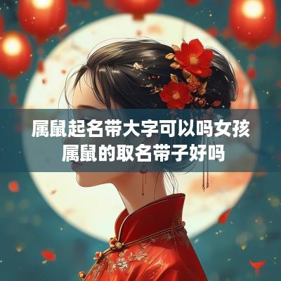 属鼠起名带大字可以吗女孩 属鼠的取名带子好吗