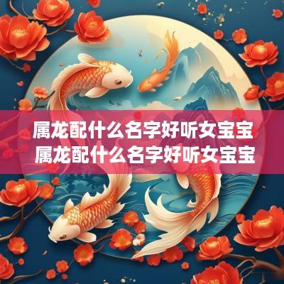 属龙配什么名字好听女宝宝 属龙配什么名字好听女宝宝