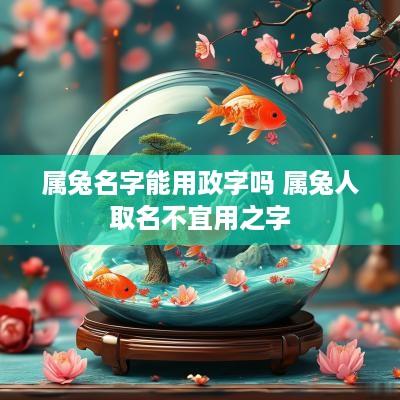 属兔名字能用政字吗 属兔人取名不宜用之字