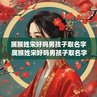 属猴姓宋好吗男孩子取名字 属猴姓宋好吗男孩子取名字怎么取