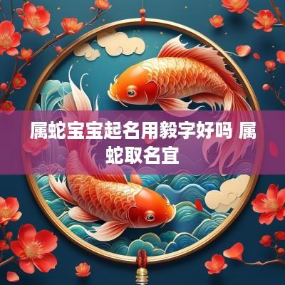 属蛇宝宝起名用毅字好吗 属蛇取名宜