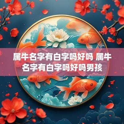 属牛名字有白字吗好吗 属牛名字有白字吗好吗男孩