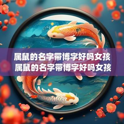 属鼠的名字带博字好吗女孩 属鼠的名字带博字好吗女孩子