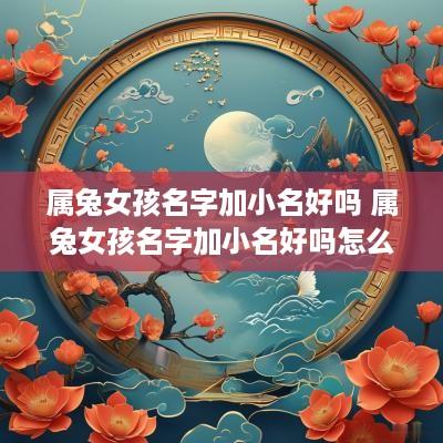 属兔女孩名字加小名好吗 属兔女孩名字加小名好吗怎么取