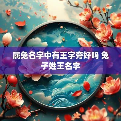 属兔名字中有王字旁好吗 兔子姓王名字