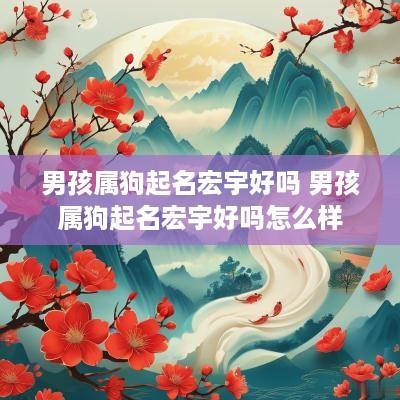 男孩属狗起名宏宇好吗 男孩属狗起名宏宇好吗怎么样