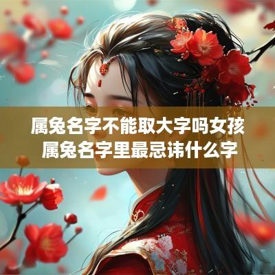属兔名字不能取大字吗女孩 属兔名字里最忌讳什么字