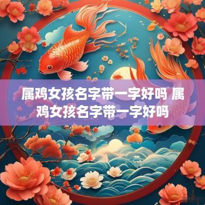 属鸡女孩名字带一字好吗 属鸡女孩名字带一字好吗