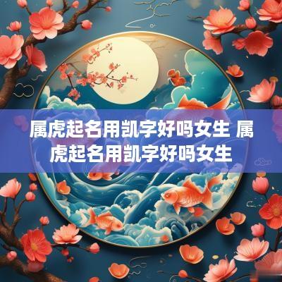 属虎起名用凯字好吗女生 属虎起名用凯字好吗女生
