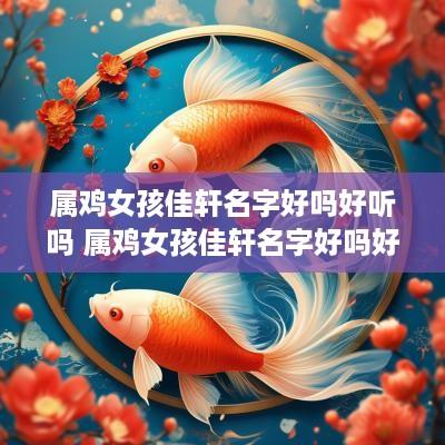 属鸡女孩佳轩名字好吗好听吗 属鸡女孩佳轩名字好吗好听吗