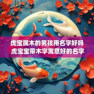 虎宝属木的男孩用名字好吗 虎宝宝带木字寓意好的名字