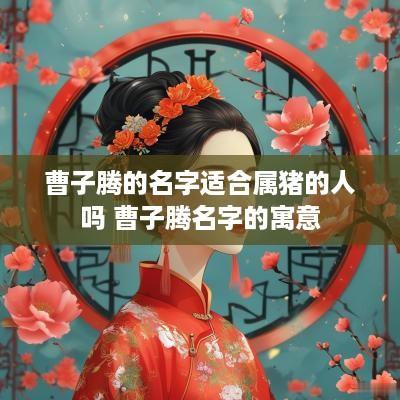 曹子腾的名字适合属猪的人吗 曹子腾名字的寓意