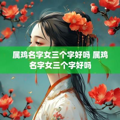 属鸡名字女三个字好吗 属鸡名字女三个字好吗