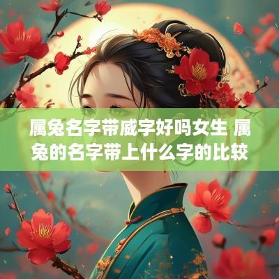 属兔名字带威字好吗女生 属兔的名字带上什么字的比较好