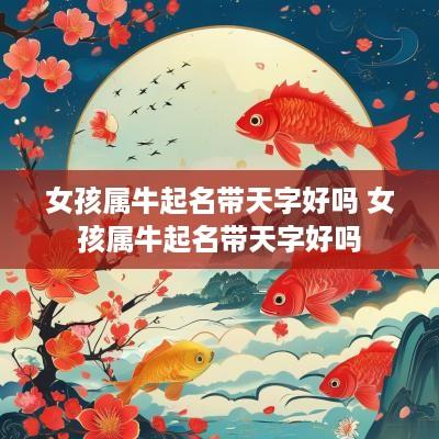 女孩属牛起名带天字好吗 女孩属牛起名带天字好吗
