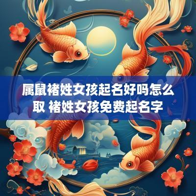 属鼠褚姓女孩起名好吗怎么取 褚姓女孩免费起名字
