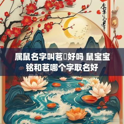 属鼠名字叫茗玥好吗 鼠宝宝铭和茗哪个字取名好